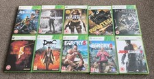 Xbox 360 Game Bundle - 10 Titles - Mixed Genres Capcom Ubisoft Eidos