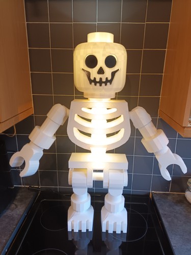 Giant lego inspired skeleton - lego,