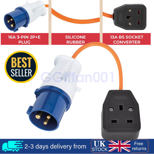 13amp plug 16amp socket - 13amp,