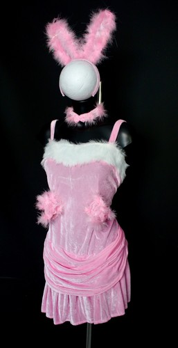 Ladies pink velour easter - pink,