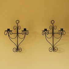 Pair of Vintage Grey Metal