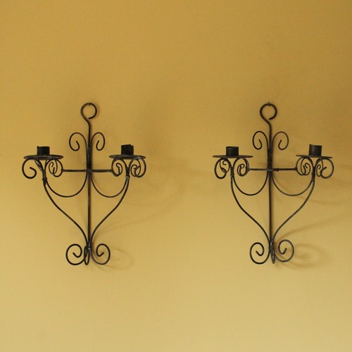 Pair vintage grey metal - pair, of