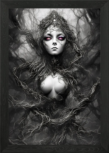 Darkly beautiful framed - framed, wall