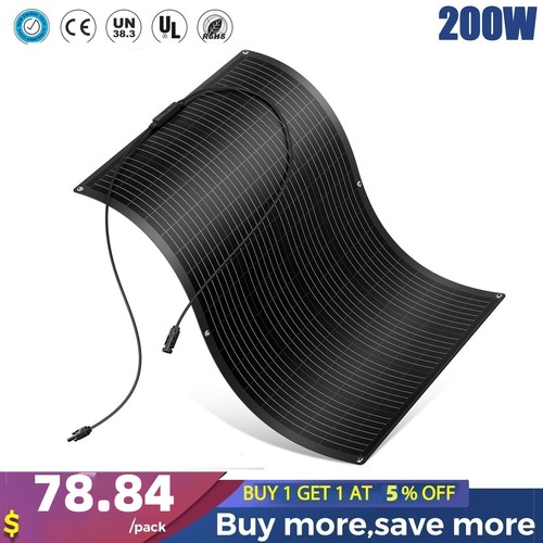 200w flexible solar panel mono - flexible,