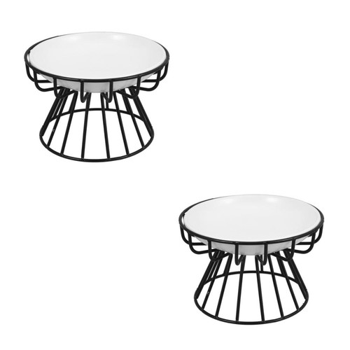 2pcs sturdy ceramic elevated - 2pcs,