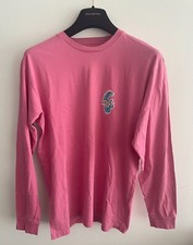 Boys Vans Vanosaur Vanosaurus Long Sleeve Pink Cotton T Shirt Size M