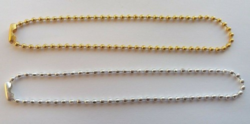 Silver gold plated - 2.4mm, bead