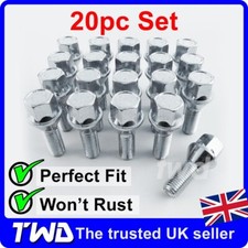 20 ALLOY WHEEL BOLTS FOR RENAULT SCENIC MK3/4 (2009+) M12x1.5 NUT LUG STUD 17MM