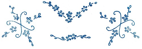 Vintage embroidery transfer - vintage,