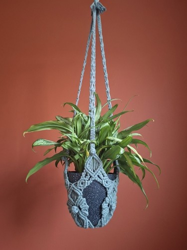Tassel macrame plant hanger - tassel,