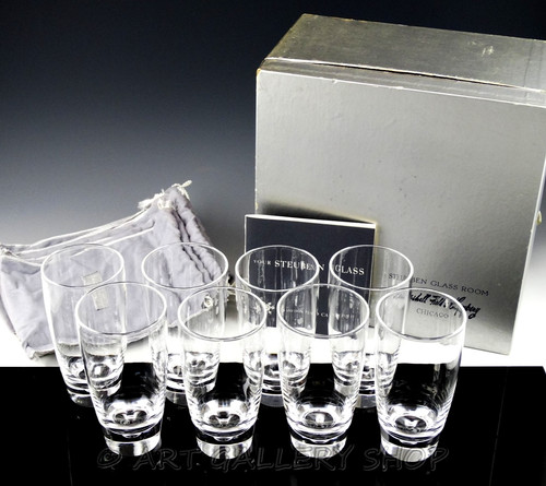 Steuben crystal dimpled - 5-1/2",
