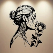 Abstract Floral Woman Iron