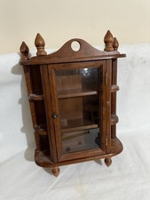 Vintage Wooden Curio Cabinet