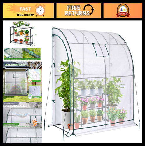 Portable lean greenhouse - lean-to,
