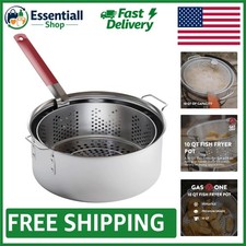 10QT Aluminum Fry Pot with