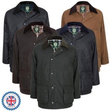 Portmann Mens & Ladies Lightweight Wax Cotton Jacket Coat & Hood Sizes XS to 6XL