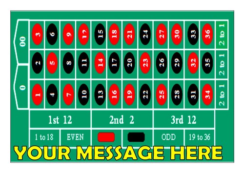 Roulette table cake topper - roulette,