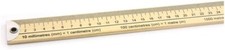 One Meter Wooden Ruler Single