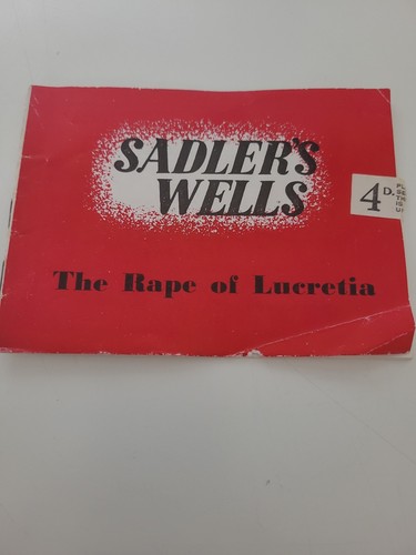 Sadlers wells opera programme - sadlers,