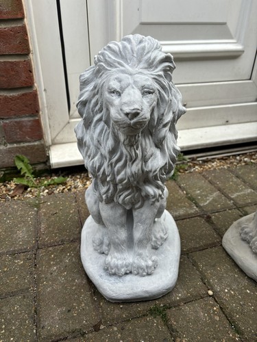 Stone garden lion gift - stone,