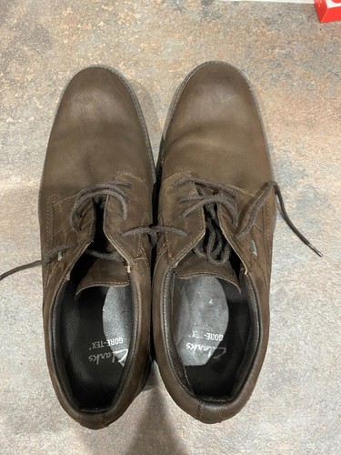 Clarks brown suede goretex - clarks,