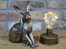Bronze silver colour rabbit - silver,