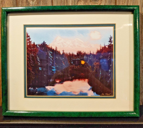 Mountain lake star acrylic - mountain,