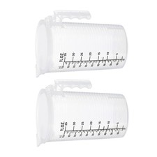 2Pcs 1000ml Graduated Beaker