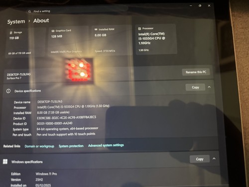 Microsoft surface pro core - pro, 7