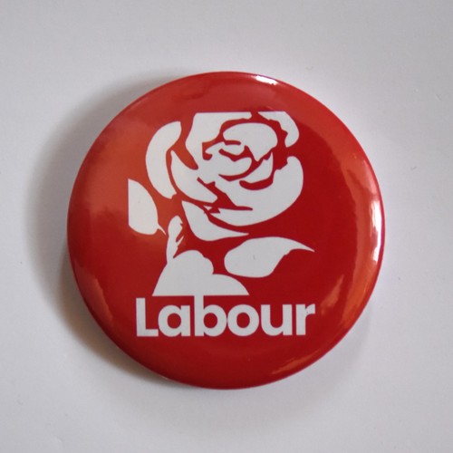 Labour party 58mm pin button - labour,