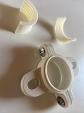 IKEA stolmen White Double bracket Clamp, complete with bolts