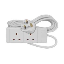 2 Gang Way UK Plug 13A