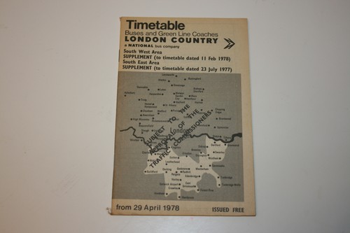 Timetable london country - timetable,
