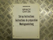 HONDA GENUINE SET-UP INSTRUCTIONS FOR SPACY CH125