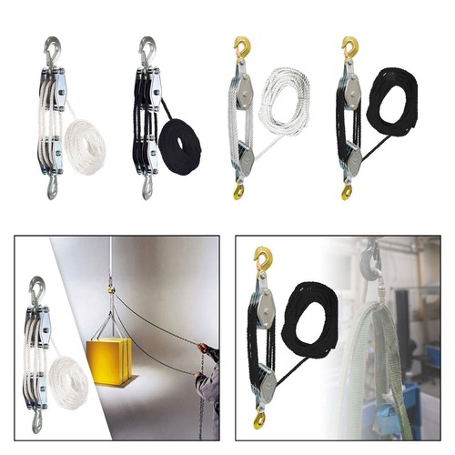 Rope hoist pulley - steel, block