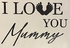 I Love You Mummy Vinyl Decal Sticker 4 Balloons, Craft, Gift Bag/box Mothers Day