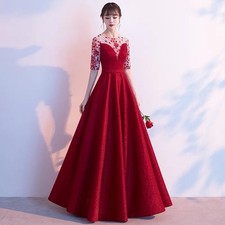 Red Evening Gown Long Prom