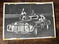 VINTAGE  STOCK  CAR   PHOTO   COTSWOLD  HILLS  BACKSTAMP