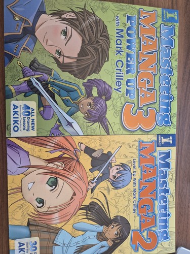 Mastering manga 3 book - 3, lot