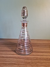 Art Deco Gold Gilt Clear Glass