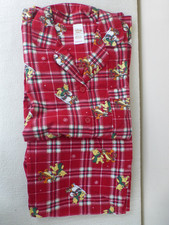 Disney Winnie The Pooh & Tigger Red Flannel Brushed Cotton Pyjamas UK 12/14