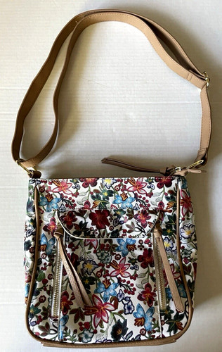 Bueno floral shoulder purse - bueno, or
