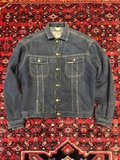 Lee Vintage Denim Jacket Small Storm Rider Blanket Blue