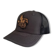 Stylish Texas Treacle Leather Patch Logo Trucker Cap Merchandise Americana.