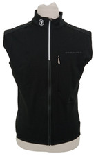 Endura Men's Cycling Gilet Size L Black Activewear Pockets Logo Used F1