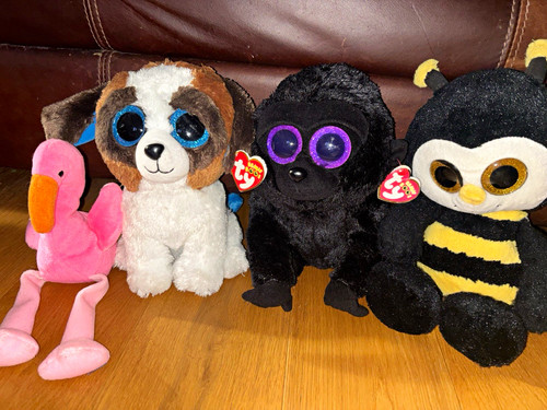 Size beanie boo 4pc plush - ty,