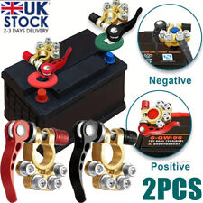 2X 12V Battery Terminals Connectors Clamps Quick Release For Caravan Car Van UK