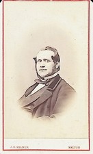 CDV Card Man Hairstyle J.R.Milner Malton Photograph (1054)