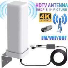 6000 Miles HD TV 1080P Outdoor HD 4K Digital TV Antenna 360° Signal Amplified A+