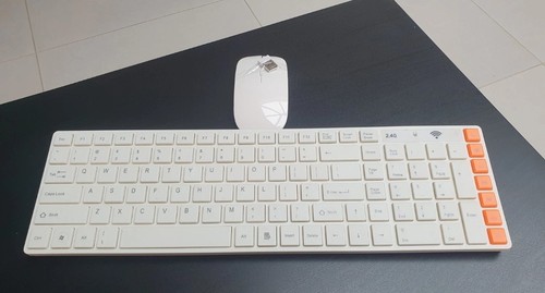Wireless white keyboard and - wireless,